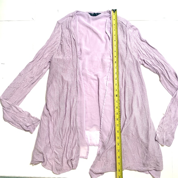 Simply Vera Wang Lavender Multi Layer Cardigan - Picture 4 of 7